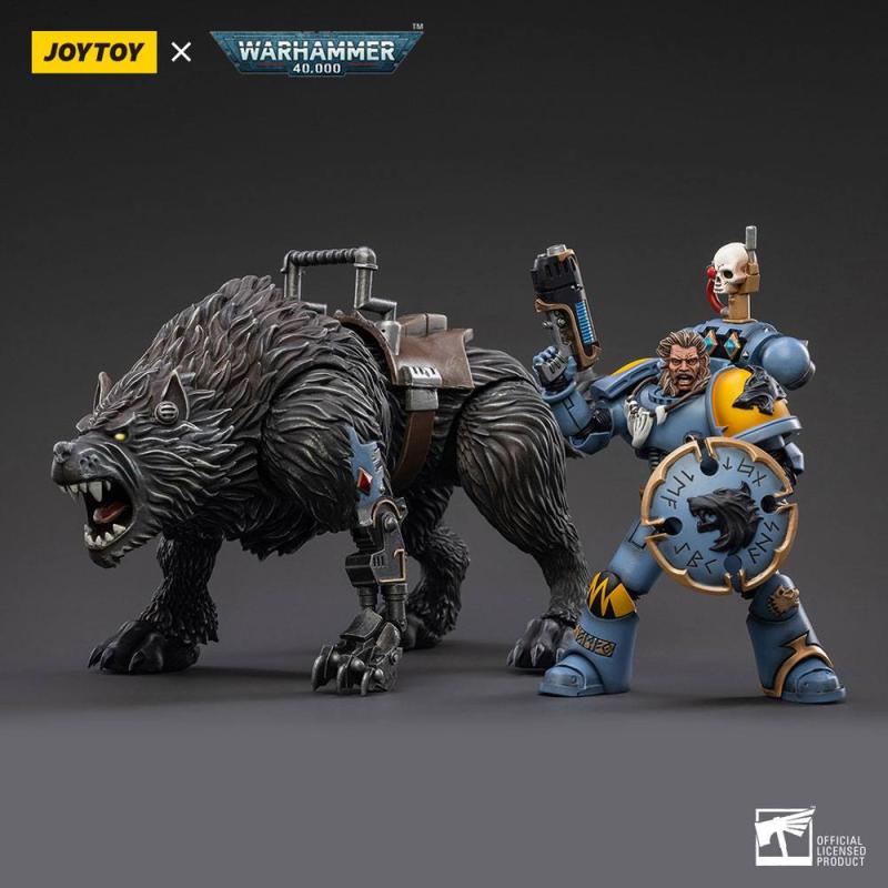 Warhammer 40k: Space Wolves Thunderwolf Cavalry Frode 1/18 Action Figure - Joy Toy (CN)