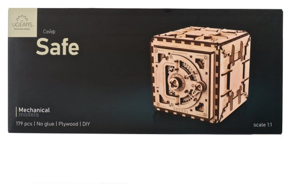Ugears 3D Wooden Puzzle Safe 1