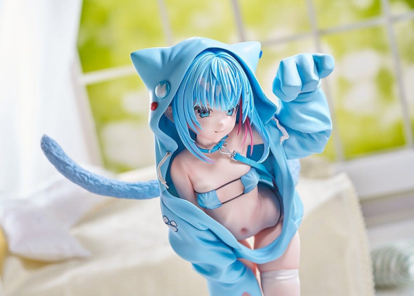 Virtual illustrator Kanzarin PVC Figure 1/6 kanzarin-chan: Cat-Eared Hoodie Ver. 26 cm 3
