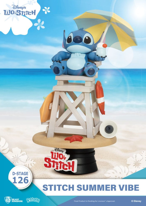 Disney D-Stage PVC Diorama Stitch Summer Vibe 16 cm 2