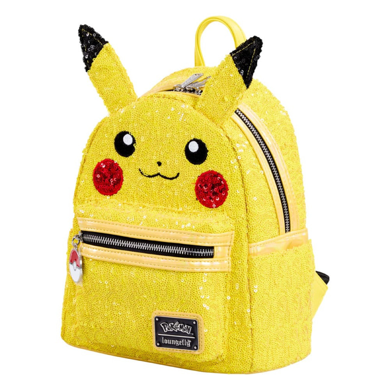 Pokemon by Loungefly Mini Backpack World 1-1 Sequin Pikachu Cosplay 2