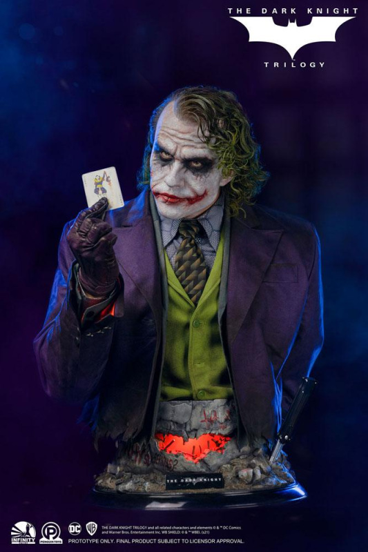 The Dark Knight Life-Size Bust Joker 82 cm 1