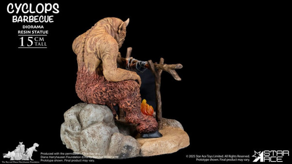 Ray Harryhausen Diorama 1/8 Cyclops Barbecue Scene 17 cm 8
