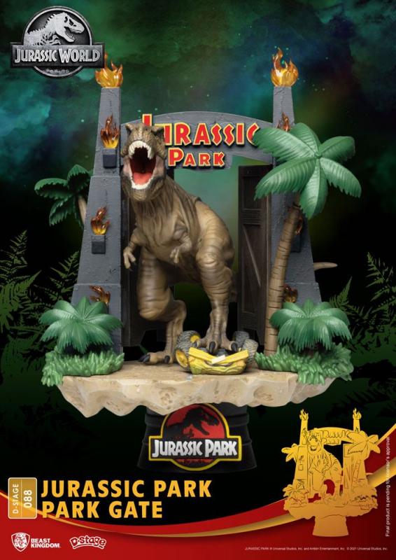 Jurassic Park: Park Gate - D-Stage PVC Diorama 15 cm - Beast Kingdom