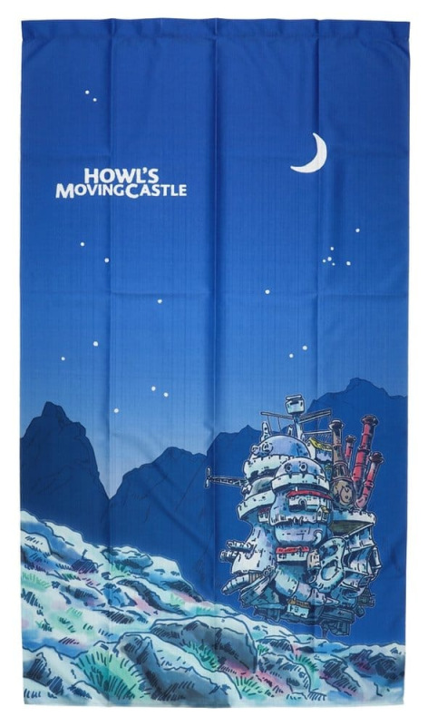 Howl's Moving Castle Noren Curtains Moonlit night
