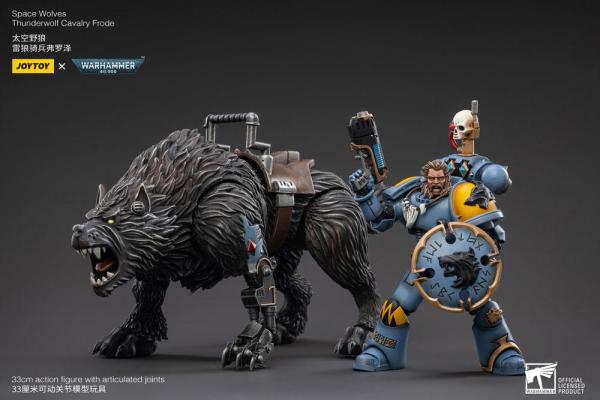 Warhammer 40k: Space Wolves Thunderwolf Cavalry Frode 1/18 Action Figure - Joy Toy (CN)