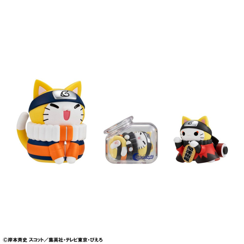 Naruto Shippuden Mega Cat Project Nyaruto! Trading Figures Good Night Nyaruto! 3 cm Assortment (8) 8