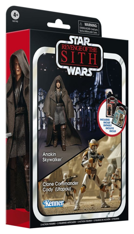 Star Wars Episode III Vintage Collection Action Figure 2-Pack Anakin Skywalker & Clone Commander Cod 6