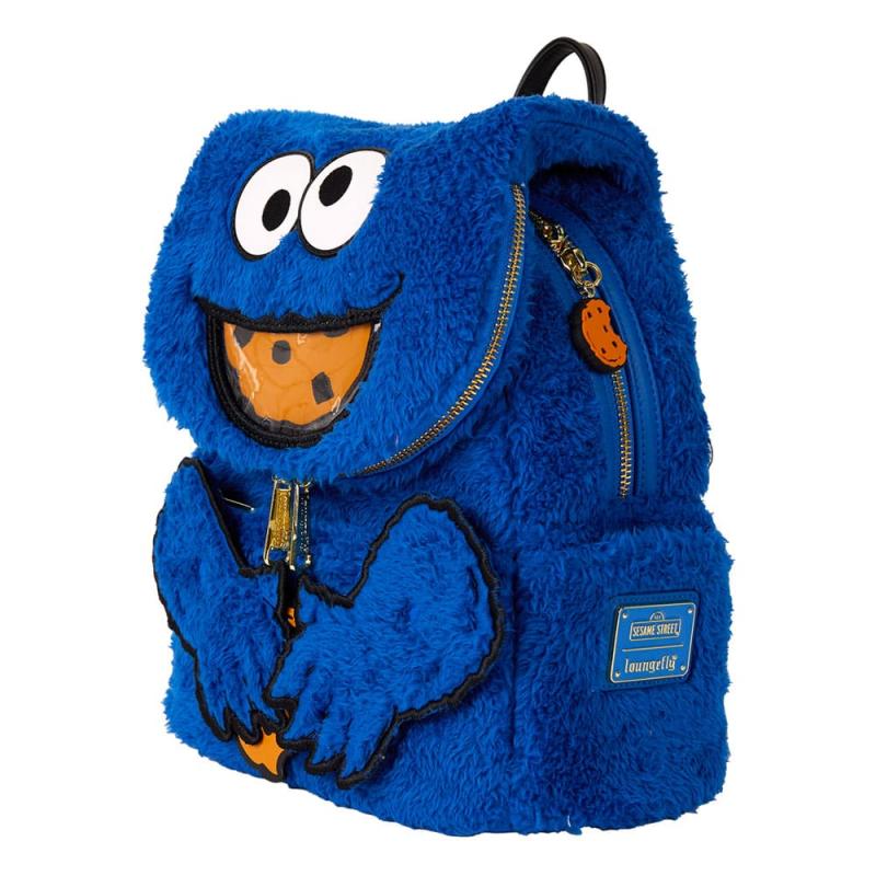 Sesame Street by Loungefly Plush Mini Backpack Cookie Monster 9