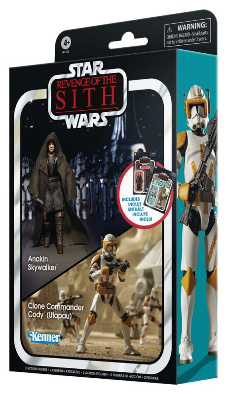 Star Wars Episode III Vintage Collection Action Figure 2-Pack Anakin Skywalker & Clone Commander Cod 8