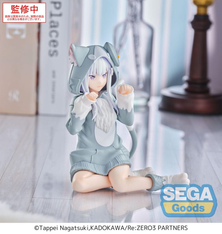 Re:Zero Starting Life in Another World Yumemirize PVC Statue Emilia Mofumofu Pack 11 cm 2