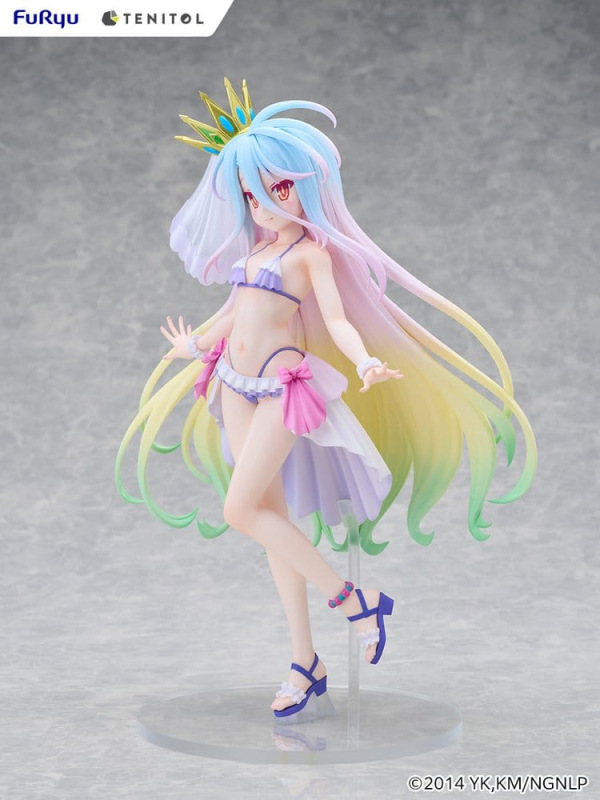 No Game No Life Tenitol Tall PVC Figure Shiro swimwear dress Ver. 29 cm 1