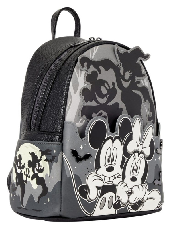 Mickey & Minnie by Loungefly Mini Backpack Ghost Light Up Glow 6