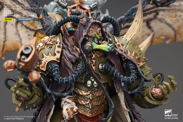 Warhammer 40k Action Figure 1/18 Mortarion Daemon Primarch of Nurgle with Ancient weapons The Lanter 2