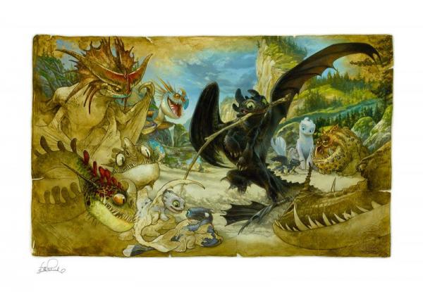 How to Train Your Dragon - Art Print Ecto-1 46 x 61 cm - unframed - Sideshow