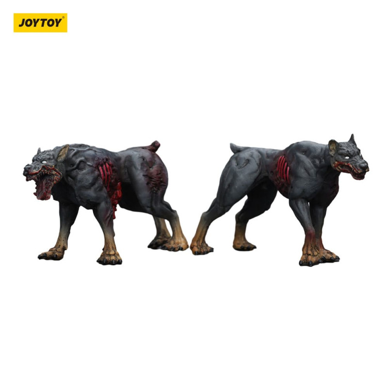 Zombie Dark Source Action Figures 2-Pack Police Dogs 8 cm 5