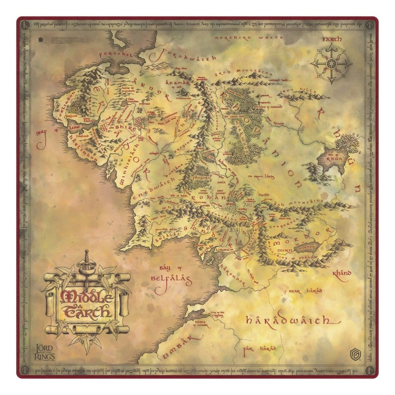Ultimate Guard Play-Mat Oversized 61x 61cm The Lord of the Rings™ "Places of Middle-earth" 5