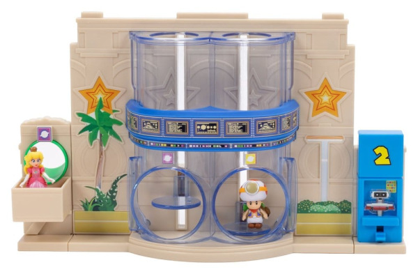 The Super Mario Galaxy Movie Diorama with 2 Mini Figures Gateway Galaxy