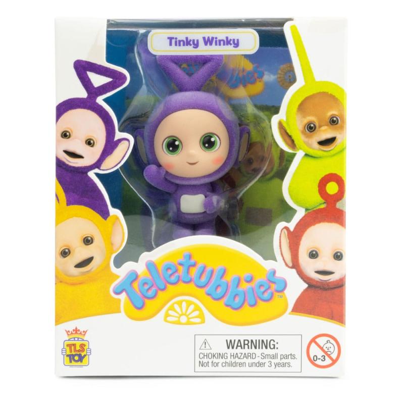 Teletubbies Cheebee Mini figure Tinky Winky Flocked 6 cm 3