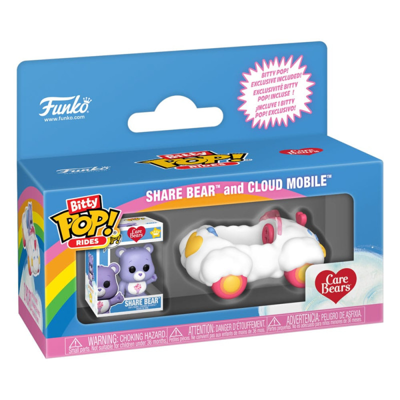 Care Bears Bitty POP! Rides Vinyl Figure Share Bear and Cloud Mobile 1