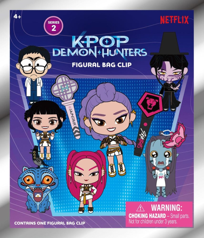 KPop Demon Hunters 3D PVC Bag Clips Series 2 Display (24) 1