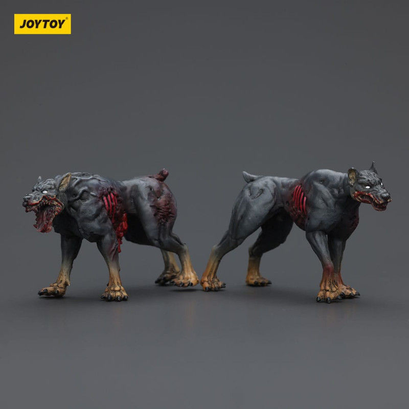 Zombie Dark Source Action Figures 2-Pack Police Dogs 8 cm 1
