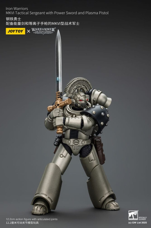 Warhammer The Horus Heresy Action Figure 1/18 lron Warriors MKVI Tactical Sergeant with Power Sword 5