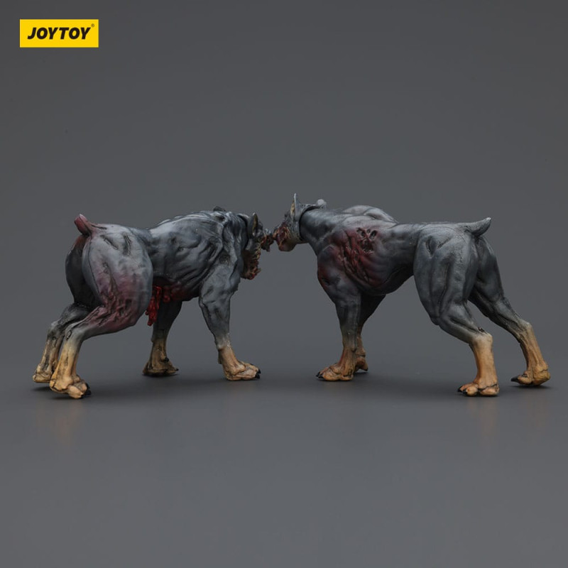 Zombie Dark Source Action Figures 2-Pack Police Dogs 8 cm 2