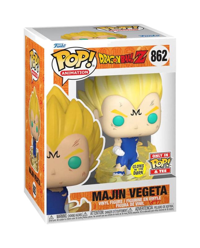 Dragonball Z POP! & Tee Box Majin Vegeta (GW) Size M