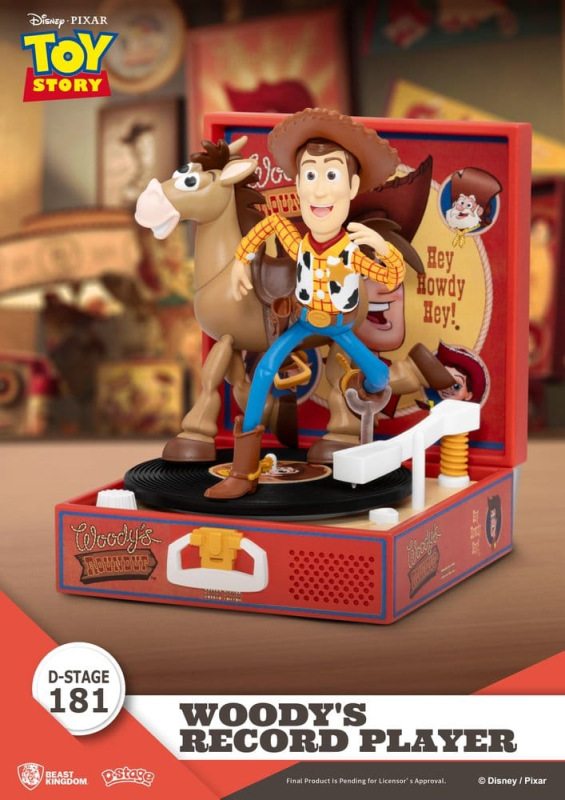 Toy Story Record Player Series PVC figure Woody's Record Player 13 cm 1