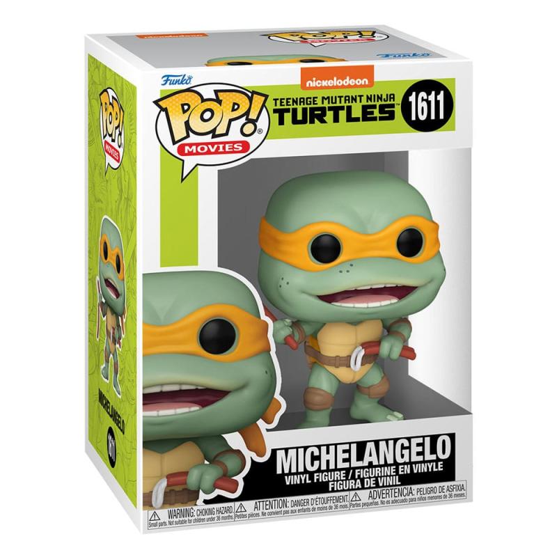 Teenage Mutant Ninja Turtles POP! Movies Vinyl Figure Michelangelo Sausage Link Nunchucks 9 cm