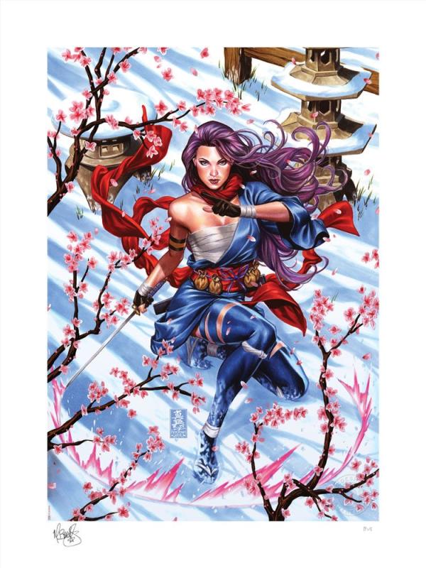 Marvel: Psylocke Demon Days X-Men 46 x 61 cm Art Print - Sideshow Collectibles