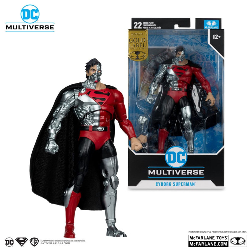 Revenge of the Green Lanterns DC Multiverse Action Figure Cyborg Superman (Gold Label) 18 cm 3