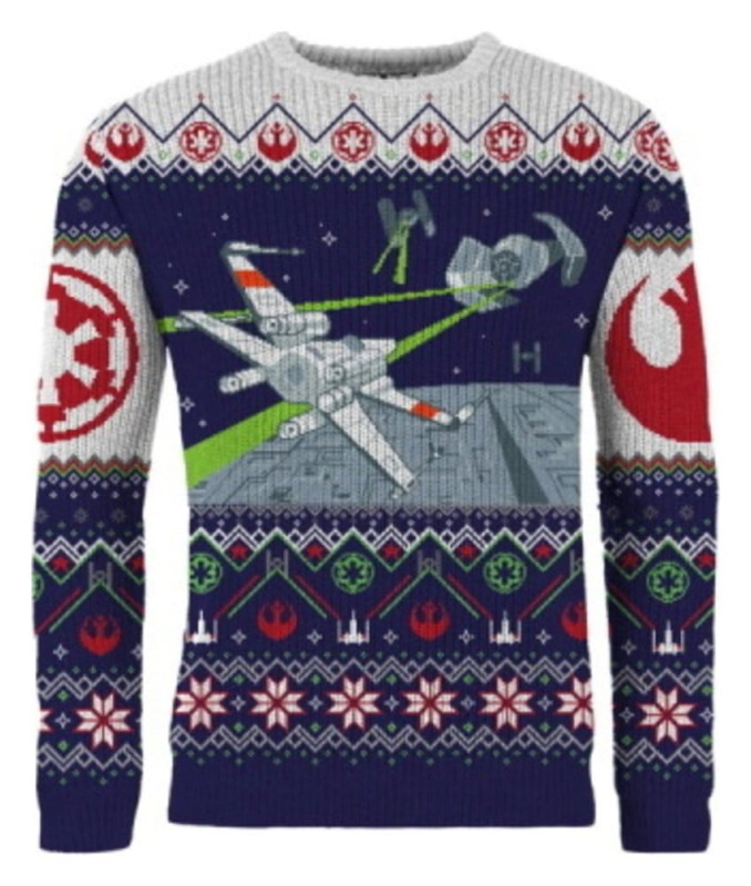 Star Wars Christmas Sweater X-Wing v TIE Fighter Size XXL 2