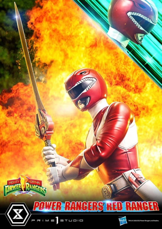 Mighty Morphin Power Rangers Premium Masterline Statue 1/4 Red Ranger 62 cm 5