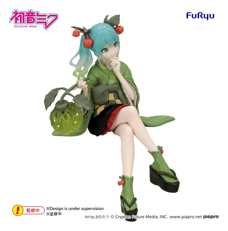 Hatsune Miku Noodle Stopper PVC Figure Flower Fairy Winter Cherry Green Color Ver. 15 cm 6
