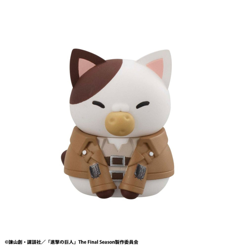 Attack on Titan Mega Cat Project Mini Figures Attack on Tinyan Gathering Scout Regiment danyan! 3 cm 5