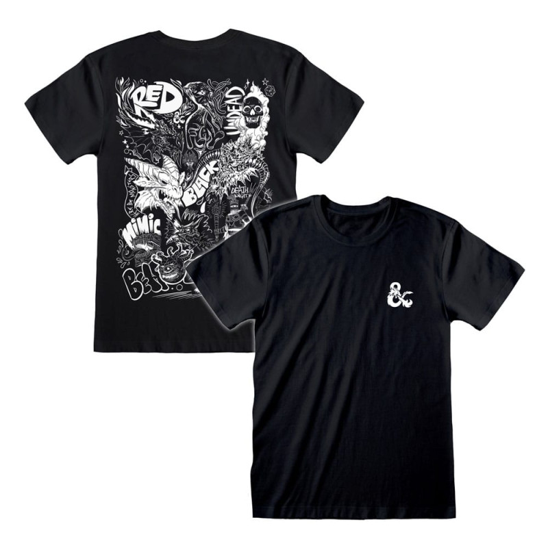 Dungeons & Dragons T-Shirt Doodle Size XL