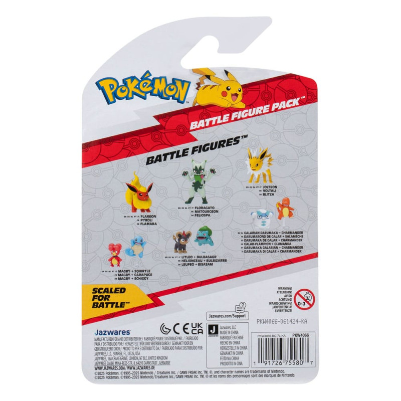 Pokémon Figure 2-Pack Snivy & Pikachu 8 cm 1