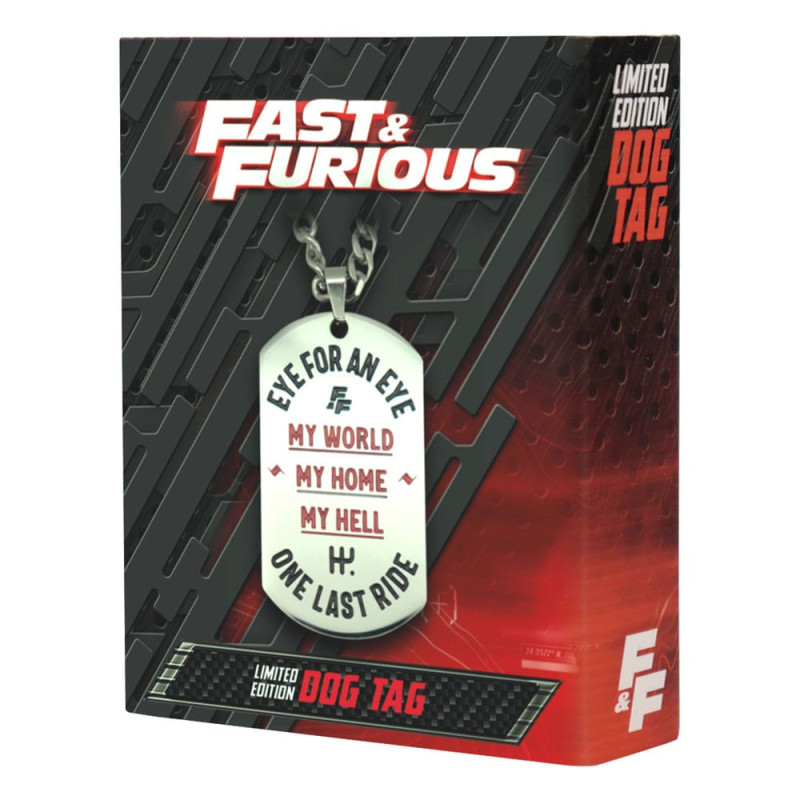 Fast & Furious Dog Tags with ball chain 5