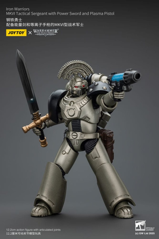 Warhammer The Horus Heresy Action Figure 1/18 lron Warriors MKVI Tactical Sergeant with Power Sword 4