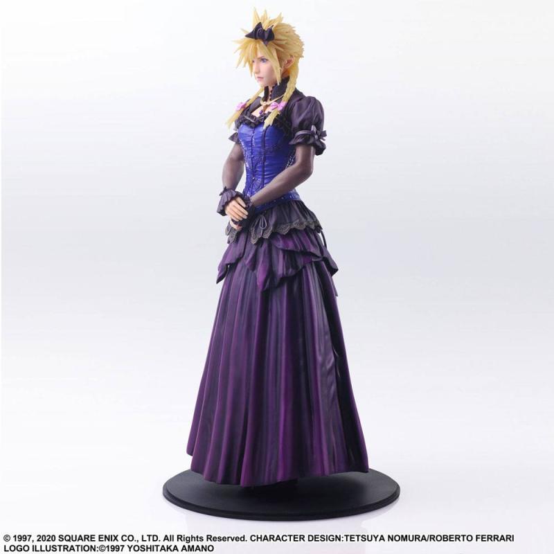 Final Fantasy VII Remake Static Arts Gallery Statue Cloud Strife Dress Ver. 28 cm 5