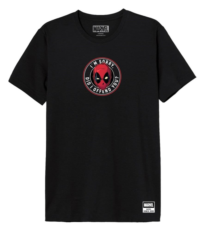 Marvel T-Shirt Deadpool Mask Size M 1