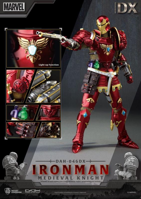 Marvel: Medieval Knight Iron Man Deluxe Version 1/9 Action Figure - Beast Kingdom Toys