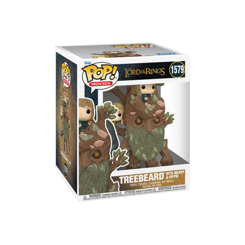 The Lord of the Rings Super Sized POP! Animation Vinyl Figure Treebeard with Merry & Pippin 15 cm 1