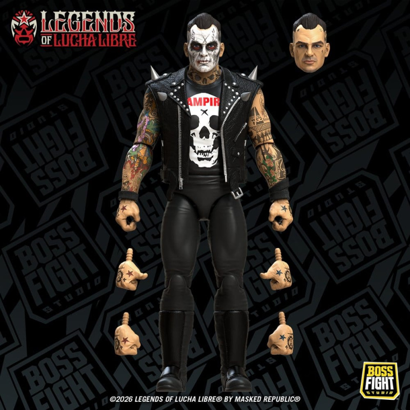 Legends of Lucha Libre Fanaticos Action Figure Vampiro Coffin Box Resurrected 15 cm 4