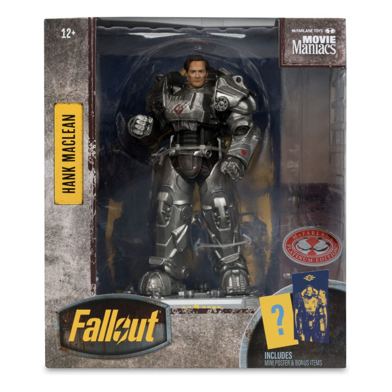 Fallout Movie Maniacs Action Figure Hank Maclean (Season 2) (Red Platinum Edition) 17 cm 7