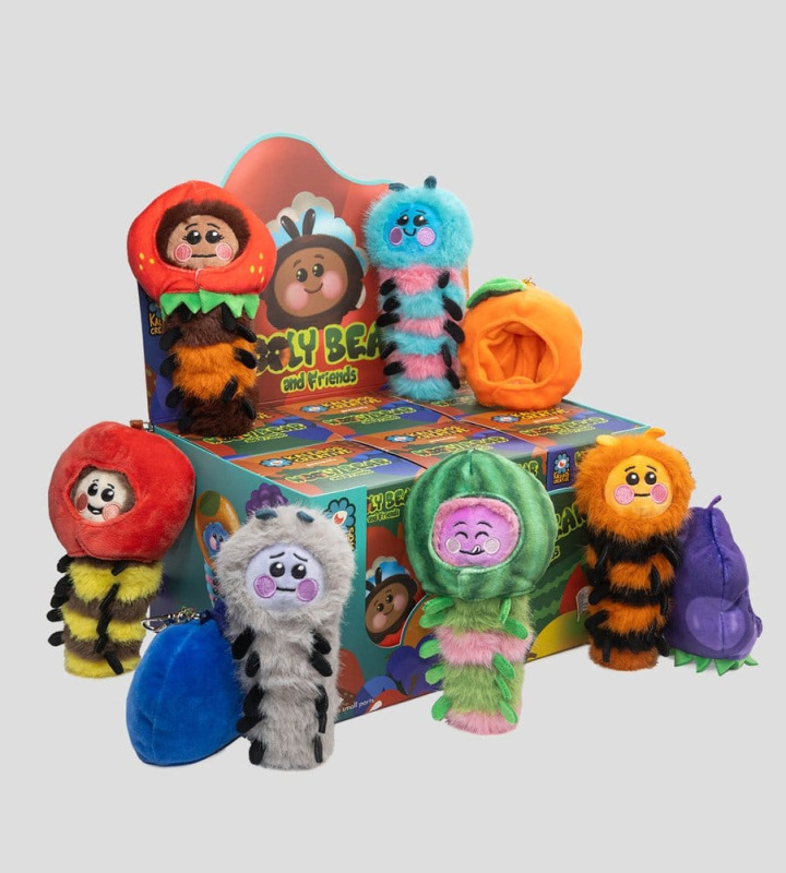 Wooly Bear and Friends Plush Keychain S1 7 cm Blind Box Display (6) 9