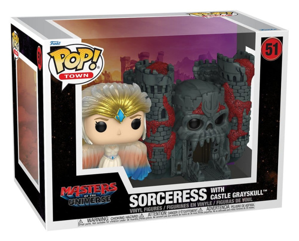 Masters of the Universe (2026) POP! Town Vinyl Figure Sorceress w/Castle Grayskull 9 cm 1