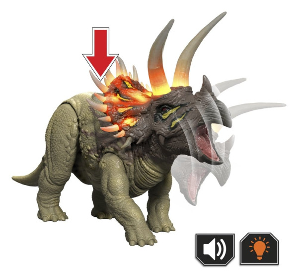 Jurassic World: Survival Action Figure Wild Roar Triceratops 31 cm 5